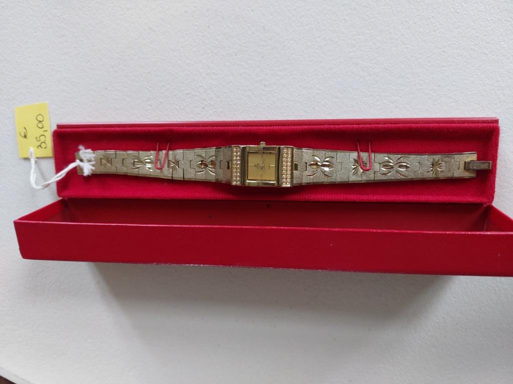 Montre Quartz plaqué or 22 Carats, Montre-bracelet, Autres marques, Enlèvement ou Envoi, Comme neuf