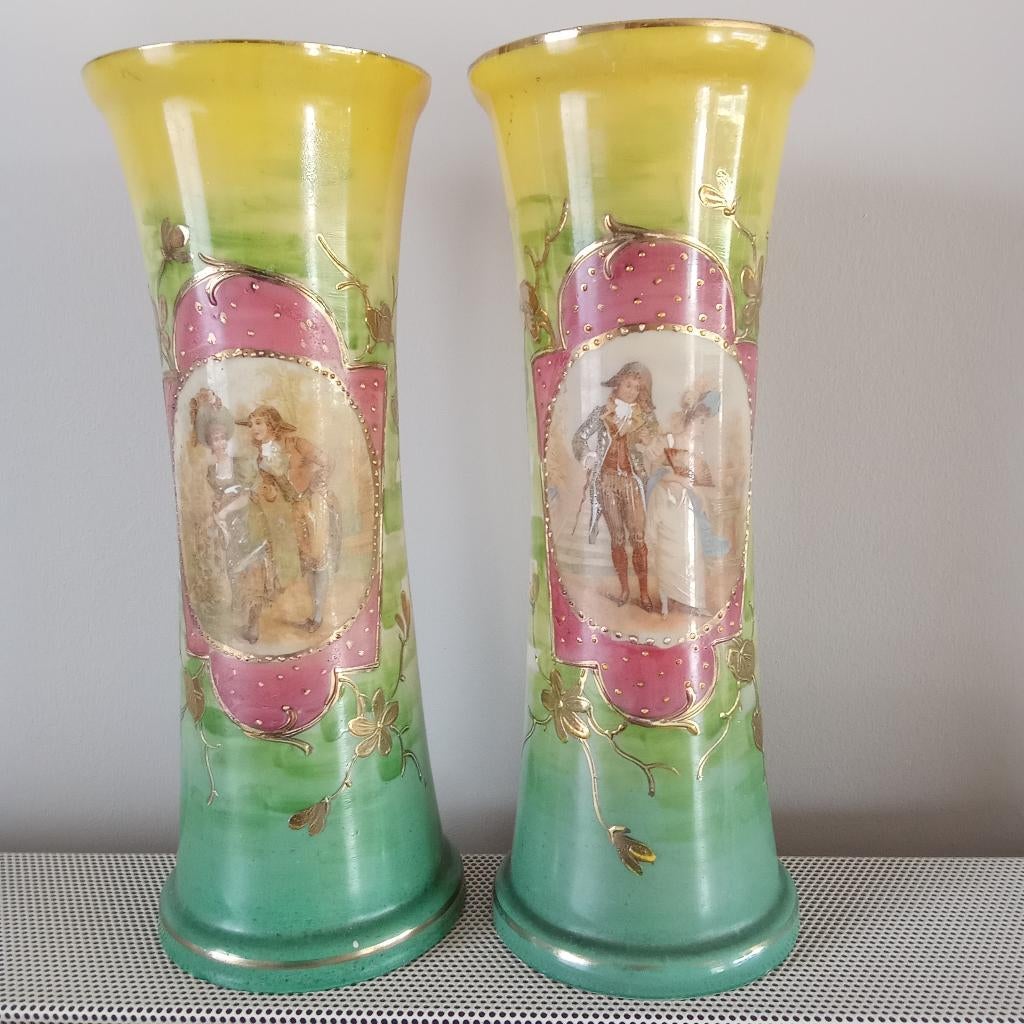 2 NAPOLEON OPALINE VAZEN, Ophalen of Verzenden
