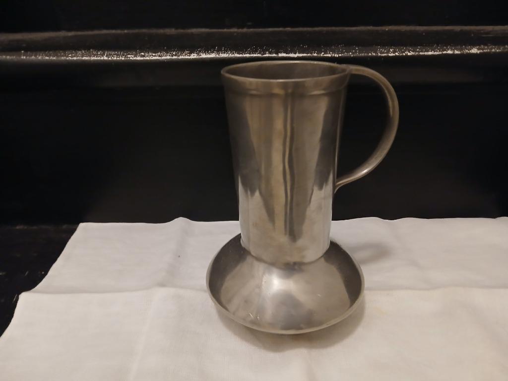 tin beker / vaas, Ophalen
