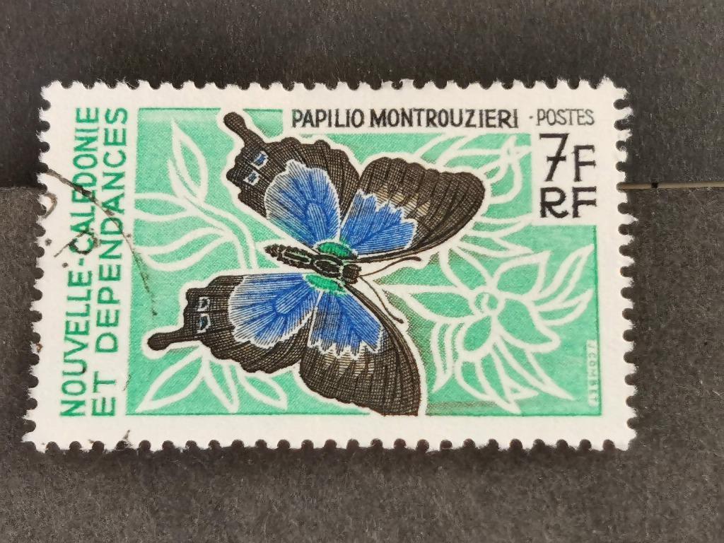 Nouvelle-Calédonie 1967 - insectes - papillons, Enlèvement ou Envoi, Affranchi