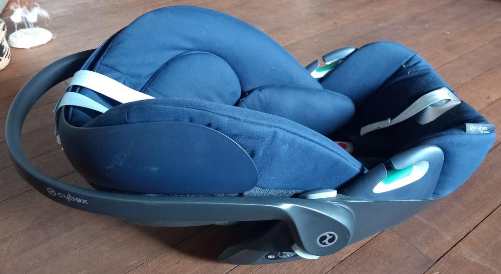 Siège auto nacelle transport bébé enfant Cybex cloud Z bleue, Kinderen en Baby's, Autostoeltjes, Gebruikt, Overige merken, Autogordel of Isofix