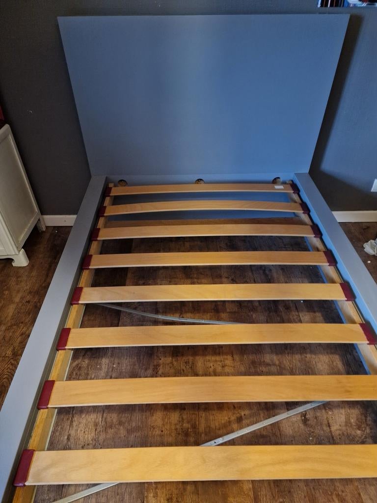 Bed 1 persoons met lattenbodem, Ophalen, Strak, Eenpersoons, 200 cm