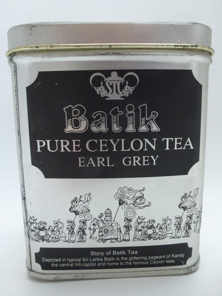 lege blikken doos Batik pure Ceylon tea Earl Grey 2010, Ophalen of Verzenden, Gebruikt, Thee, Overige merken