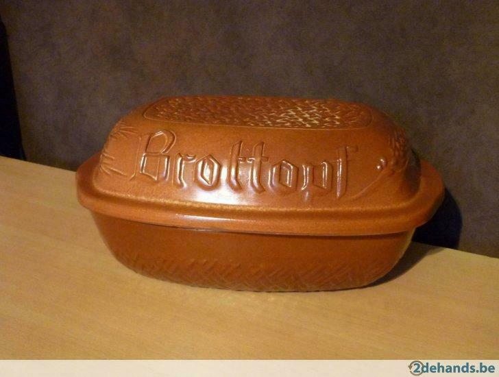Aardewerk brooddoos Brottopf Broodtrommel Opbergpot brood, Ophalen of Verzenden, Nieuw