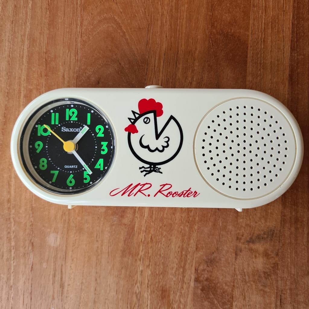 Vintage Mr Rooster wekker met haan alarm, Enlèvement ou Envoi, Comme neuf