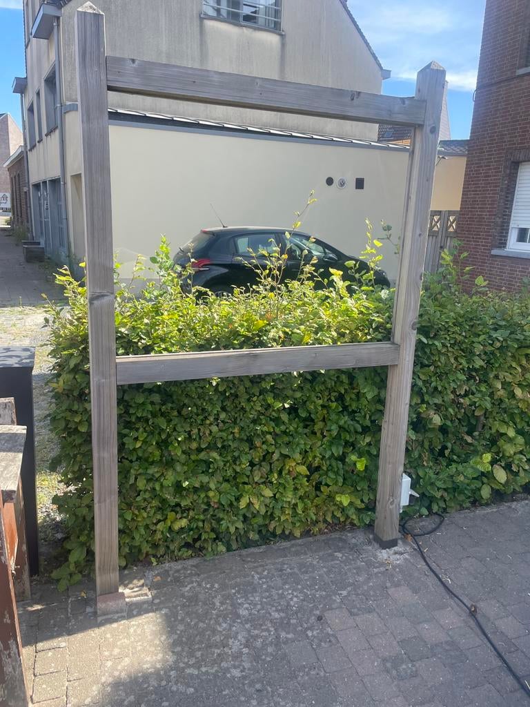 Reclamebord / frame in hout, Ophalen, Zo goed als nieuw