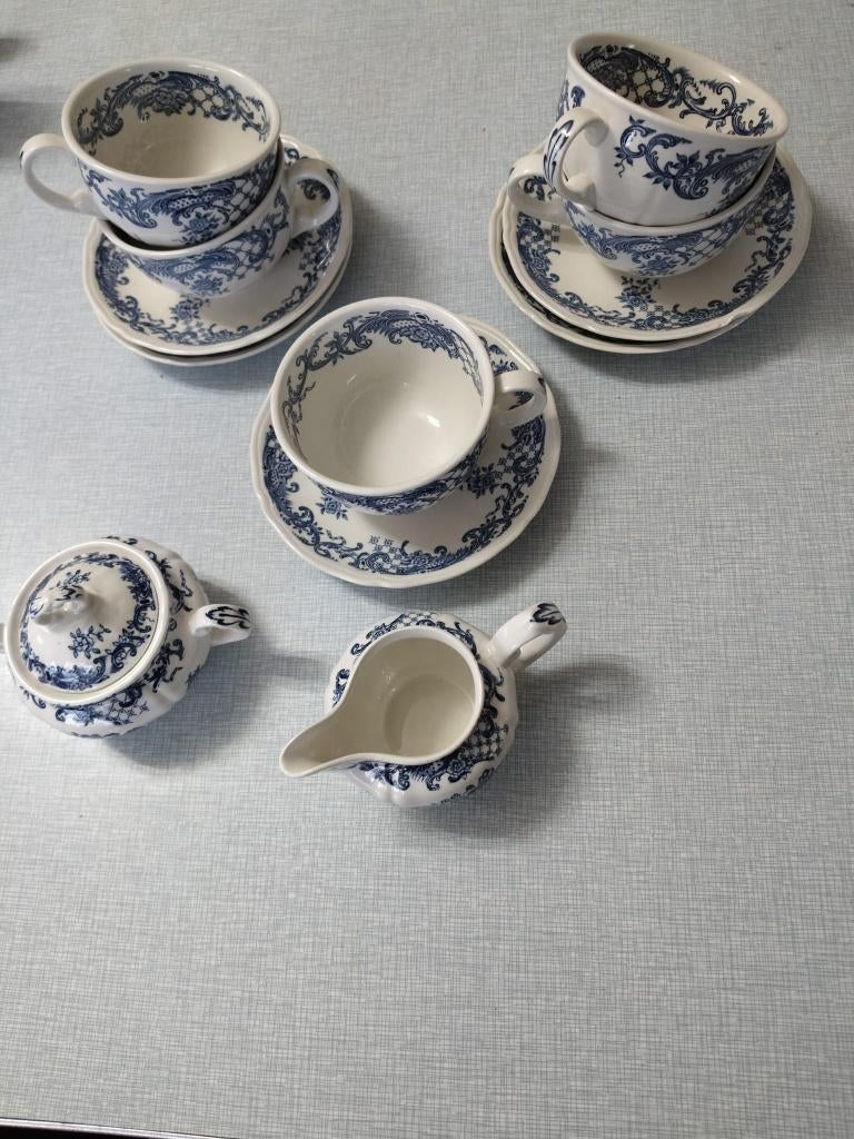 Koffieservies Villeroy en Boch Valeria Blue, Antiek en Kunst, Ophalen