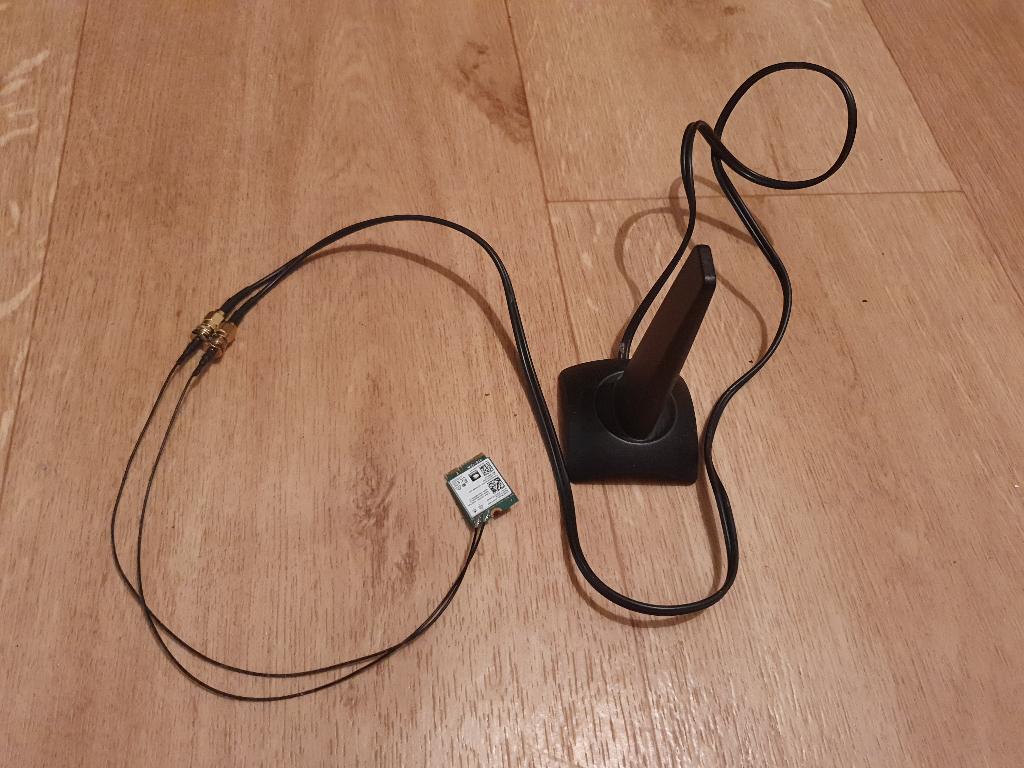 Carte Wifi Intel Ax201 avec l'antenne, Computers en Software, Netwerkkaarten, Ophalen of Verzenden, Gebruikt, Intern, Intel