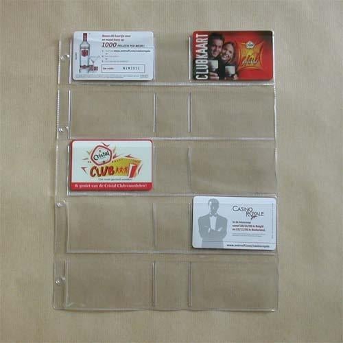 10 inlegbladen voor coincards, Ophalen of Verzenden, Verzamelmap