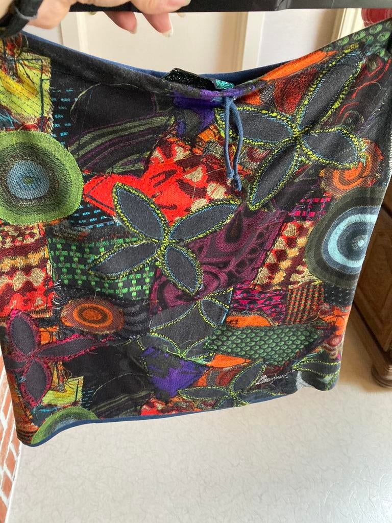 Rokje gekleurd Desigual, Kleding | Dames, Rokken, Maat 38/40 (M), Blauw, Ophalen of Verzenden, Zo goed als nieuw