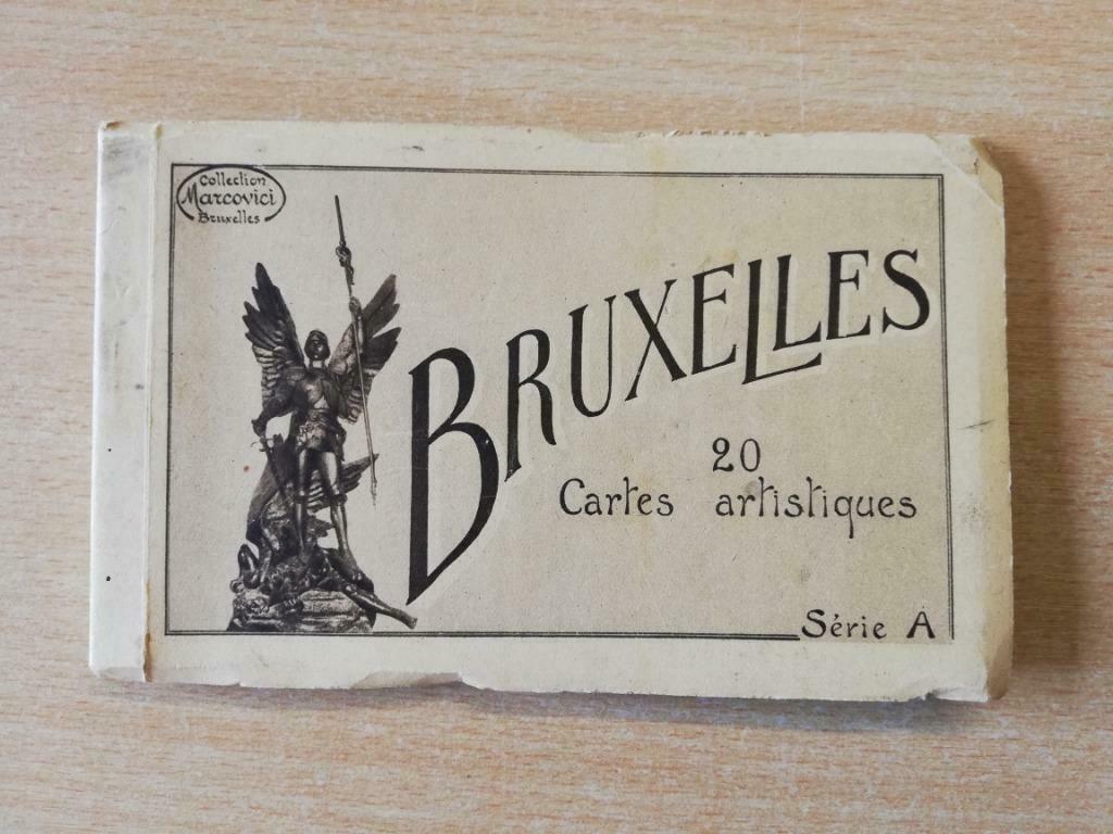 Boekje met heel oude postkaarten Brussel – marco marcovici, Verzamelen, Ophalen of Verzenden, Ongelopen, Brussel (Gewest)