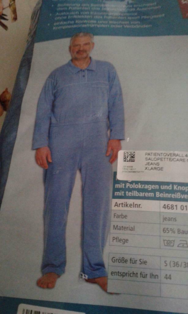 hansop pyjama / romper voor demente volwassene, Ophalen of Verzenden, Zo goed als nieuw, Zorgvrij