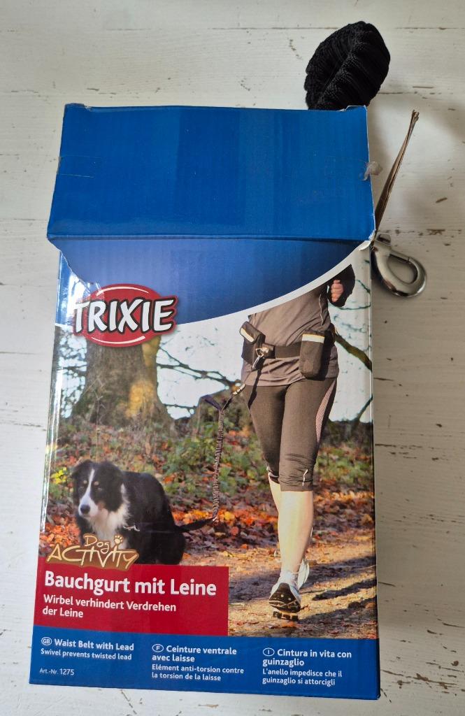 Ceinture Trixie avec ligne de jogging - Jaune - Putte, Animaux & Accessoires, Laisses pour chiens, Neuf, Enlèvement ou Envoi
