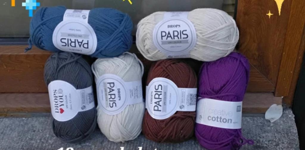 pelotes  de coton , drops 5x 50 grs et 43 grs , crochet 4/5, Ophalen of Verzenden, Zo goed als nieuw, Haken, Overige typen