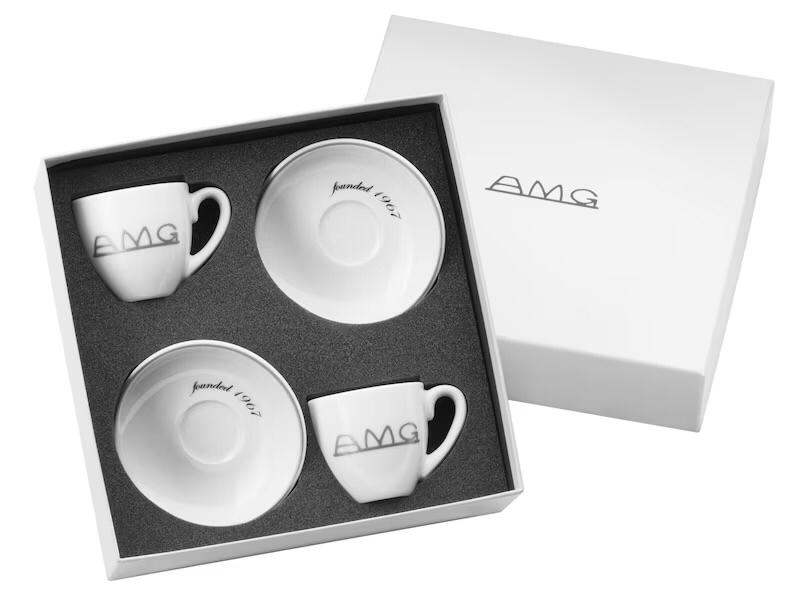 Set espresso tassen + onderbordjes AMG, Verzamelen, Ophalen, Nieuw, Porselein