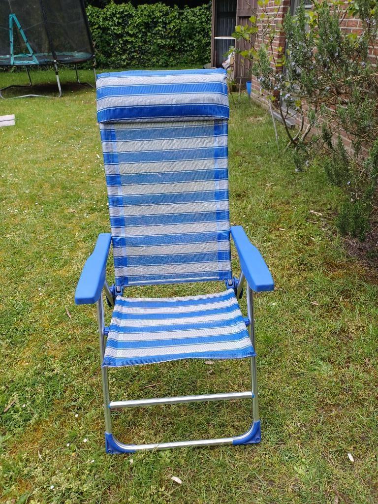 LIGSTOEL, Jardin & Terrasse, Chaises de jardin, Enlèvement, Comme neuf, Aluminium, Pliant