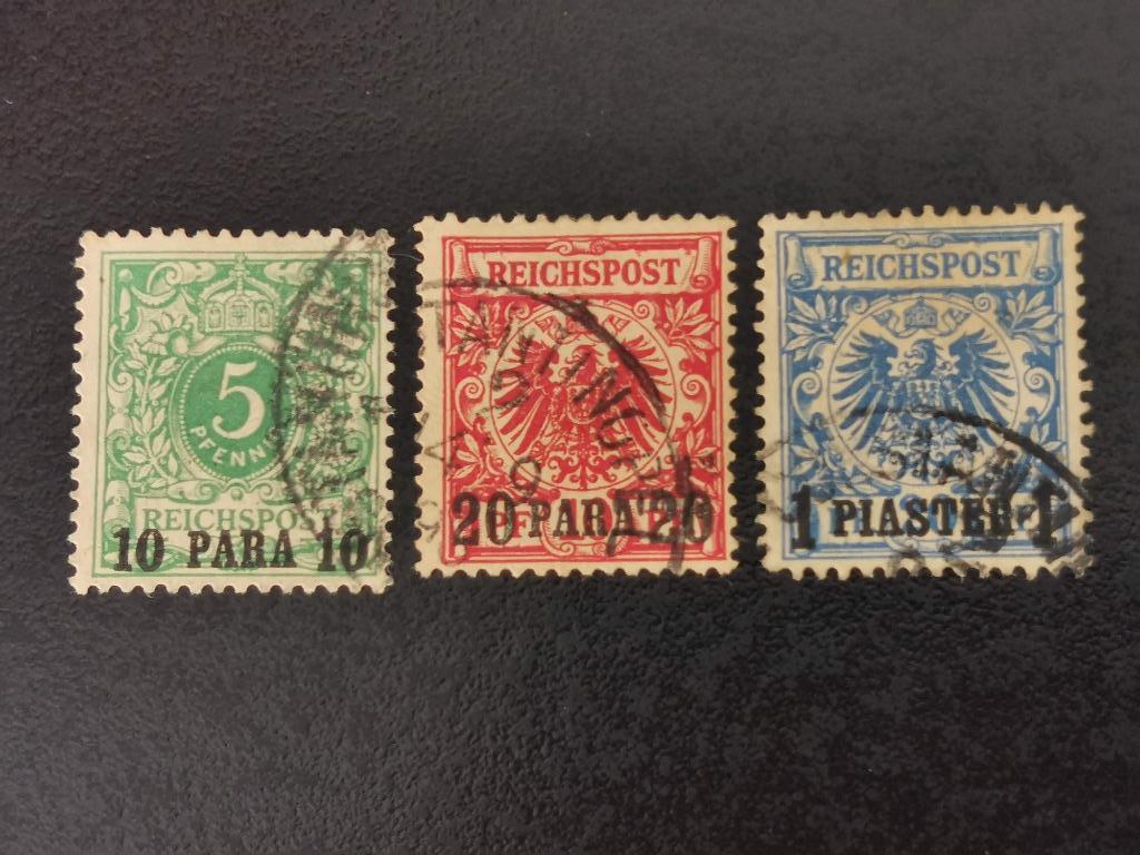 Bureaux de poste allemands au Levant 1889 - Constantinople, Enlèvement ou Envoi, Empire allemand, Affranchi
