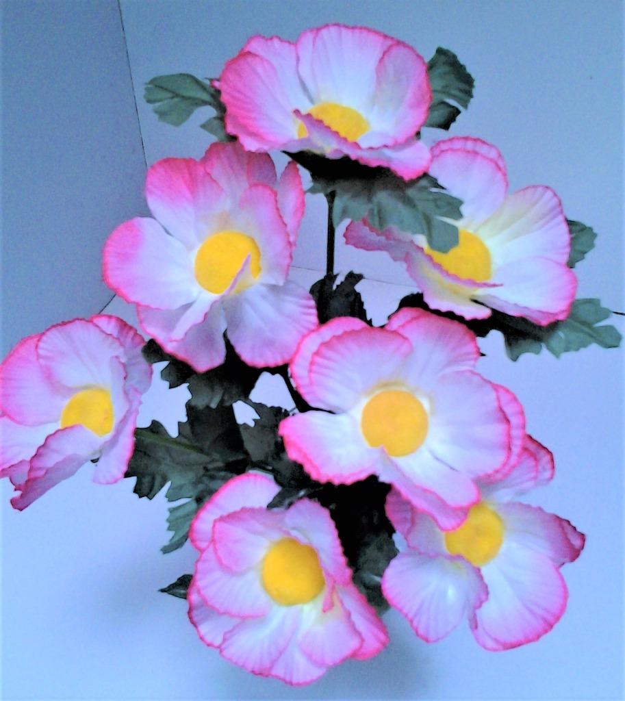 Zijden bloemen op een piketje - met 7 bloemen, Ophalen, Nieuw, Overige typen