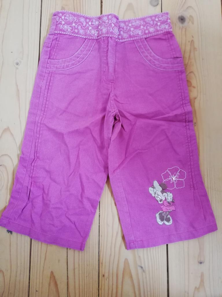 Disney - wijde linnen broek - 110 - 5 jaar - Minnie Mouse, Kinderen en Baby's, Kinderkleding | Maat 110, Gebruikt, Meisje, Ophalen of Verzenden