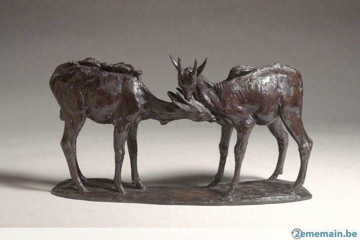 recherche bronze de Frans JOCHEMS,Albéric Collin ..., Antiek en Kunst