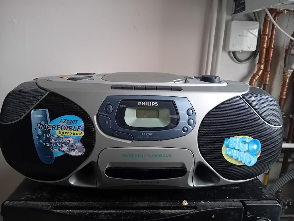 Radioband, cd, Phillips-tuner, Ophalen of Verzenden, Gebruikt, Radio, Met cd-speler