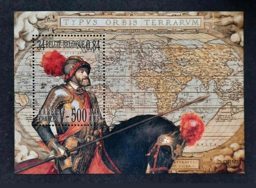 België: OBP 2889-BL85 ** Karel V 2000., Postzegels en Munten, Frankeerzegel, Ophalen of Verzenden, Zonder stempel, Postfris