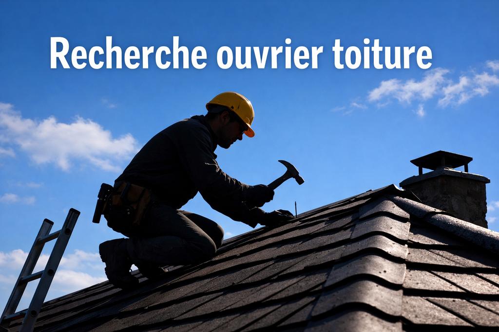 Recherche ouvrier pour travail sur toiture
