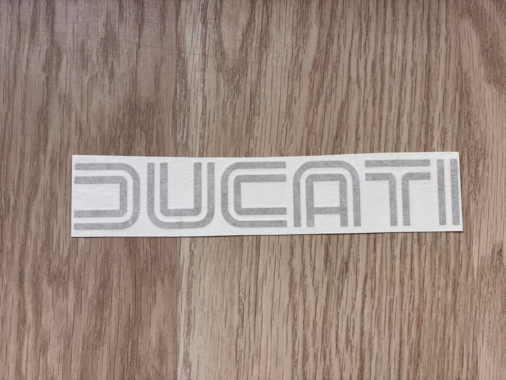 Sticker Ducati Goud Gold Retro Style, Motoren, Ophalen of Verzenden