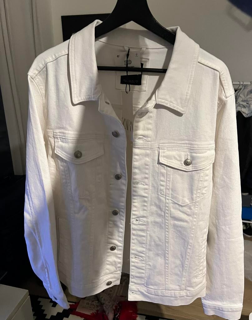 Zara XL spijkerjasje, Nieuw, Wit, Overige jeansmaten, Zara