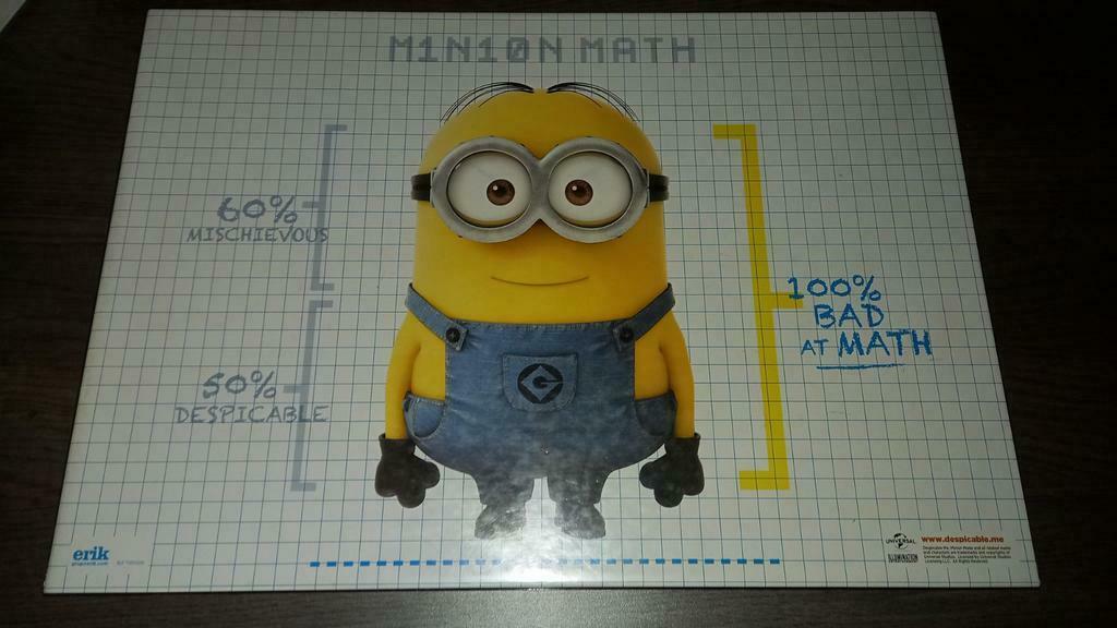 Bureau harde onderlegger minions, Ophalen of Verzenden, Zo goed als nieuw