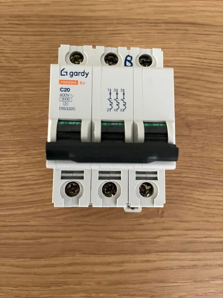 Disjoncteur/fusible Gardy 39 400V 20A, Enlèvement ou Envoi, Utilisé