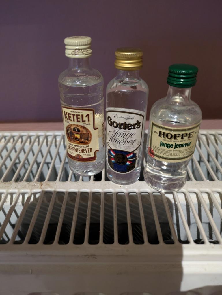 Jenever flesjes, Ophalen of Verzenden, Zo goed als nieuw, Flesje(s)