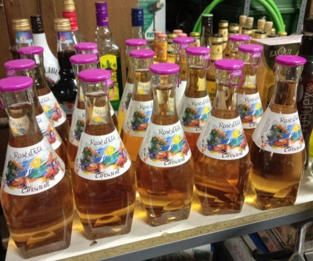 rosé d'eté cinsault, Enlèvement