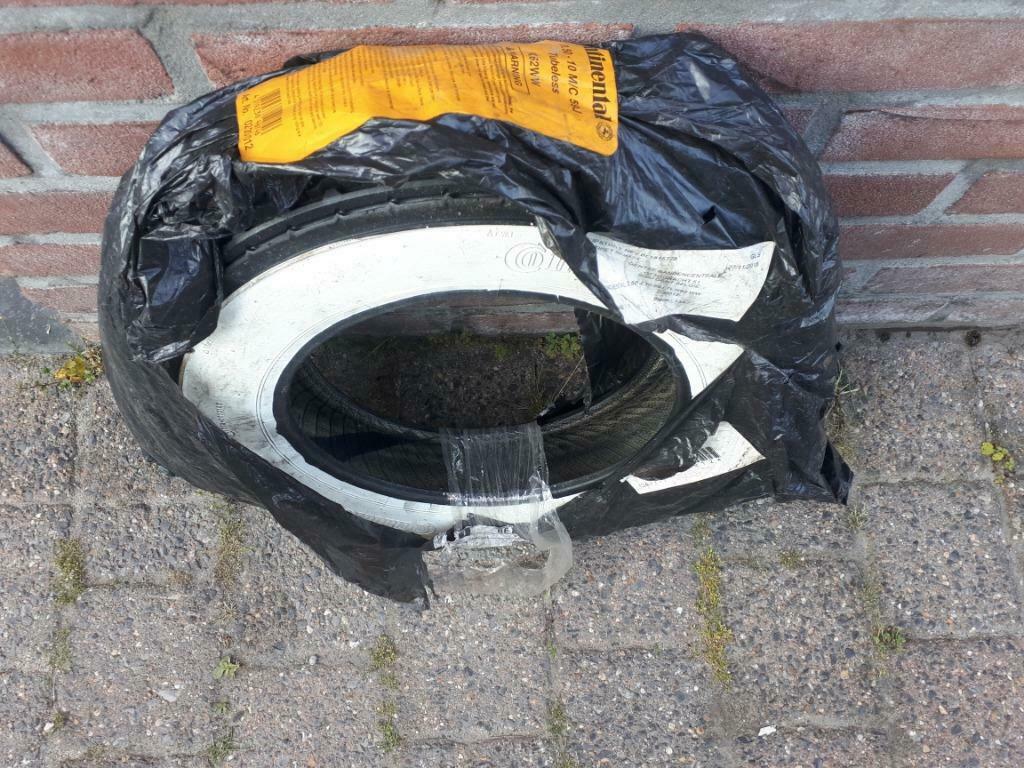 Continental K62 WW 3.50 -10 59 J TL / Honda NH lead,Yamaha, Ophalen of Verzenden, Nieuw