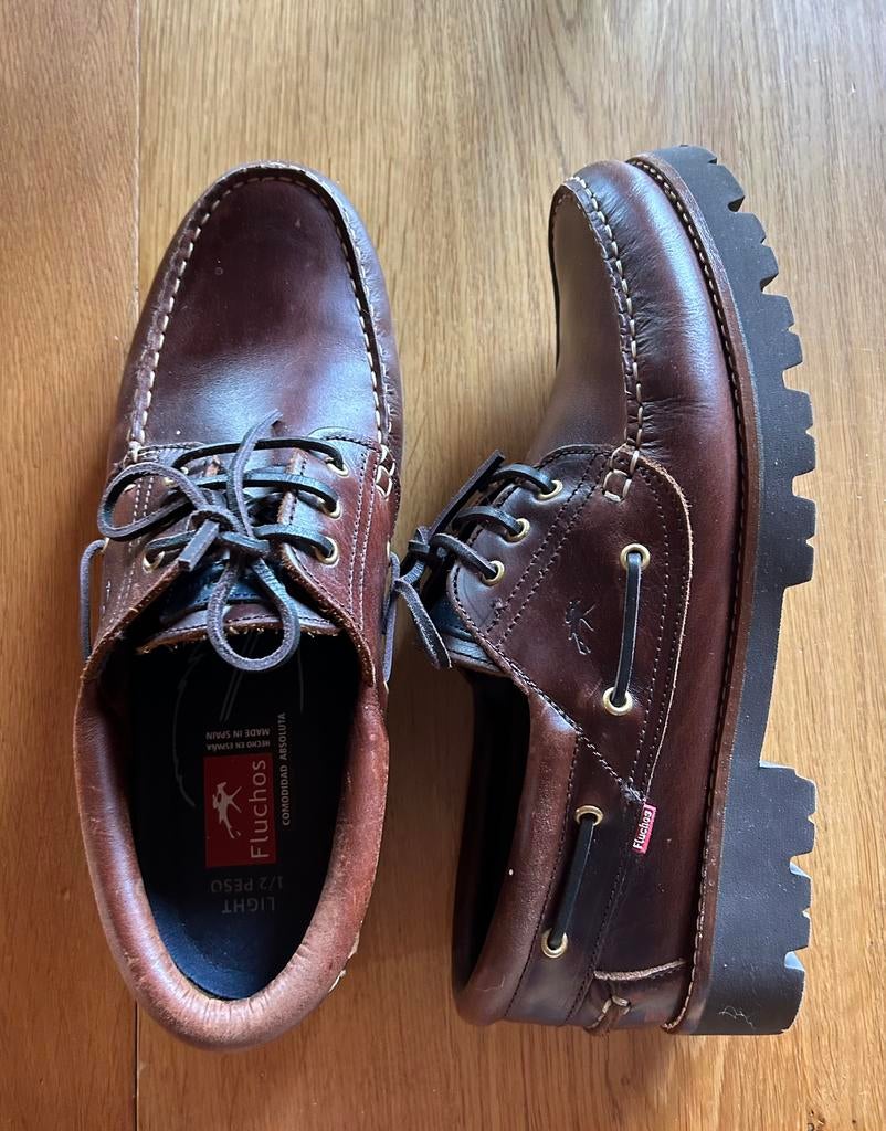 Chaussures Homme Fluchos 45 Cuir Brune, Enlèvement ou Envoi, Comme neuf