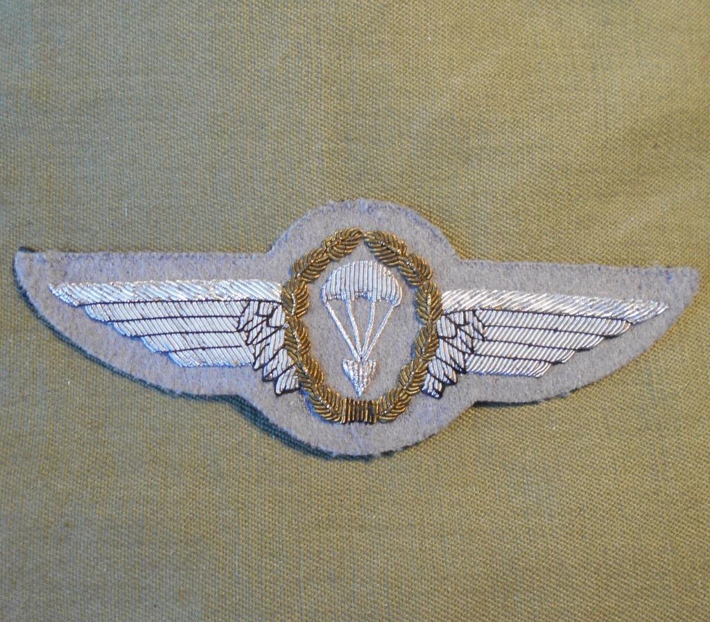 ALLEMAGNE / BREVET PARA. BRODER AU FIL CANNETILLE., Verzamelen, Militaria | Algemeen, Verzenden, Landmacht, Embleem of Badge