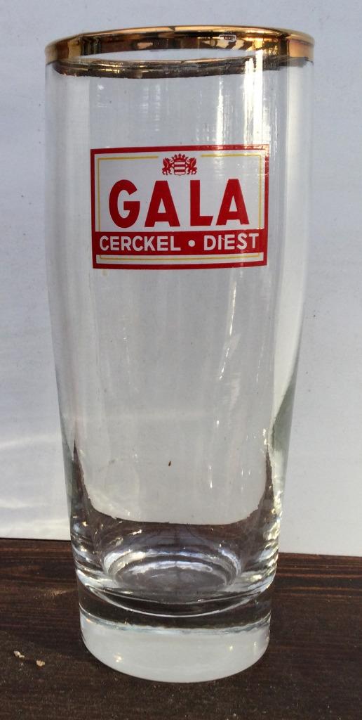 Bier brouwerij glas Gala  Cercel Diest brouwerij Halen, Verzamelen, Ophalen of Verzenden, Zo goed als nieuw