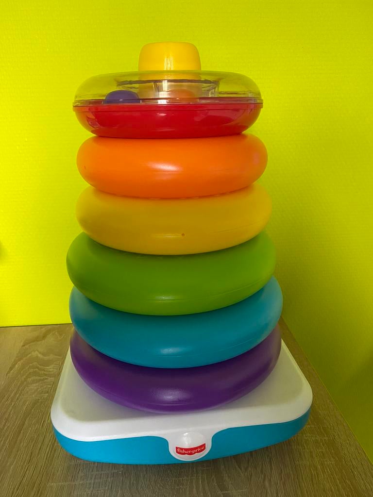 Fisher-Price Stapelringen - Grote Kleurenringpiramide, Ophalen, Zo goed als nieuw
