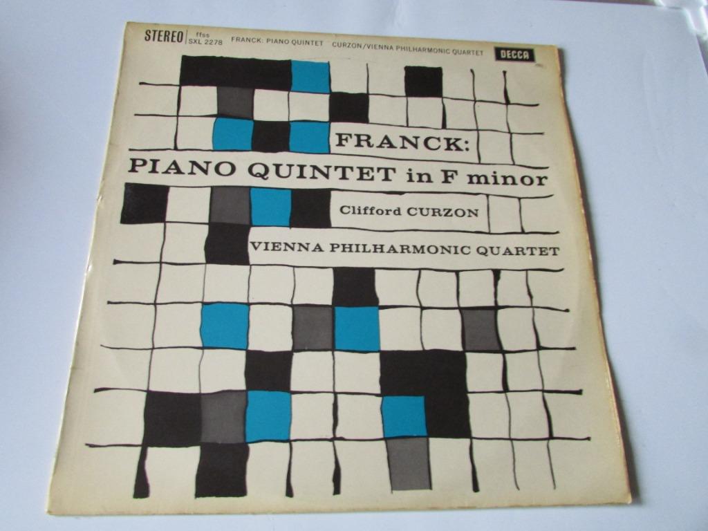 FRANCK, PIANO QUINTET in F minor ; LP, Ophalen of Verzenden, Romantiek, 12 inch, Kamermuziek