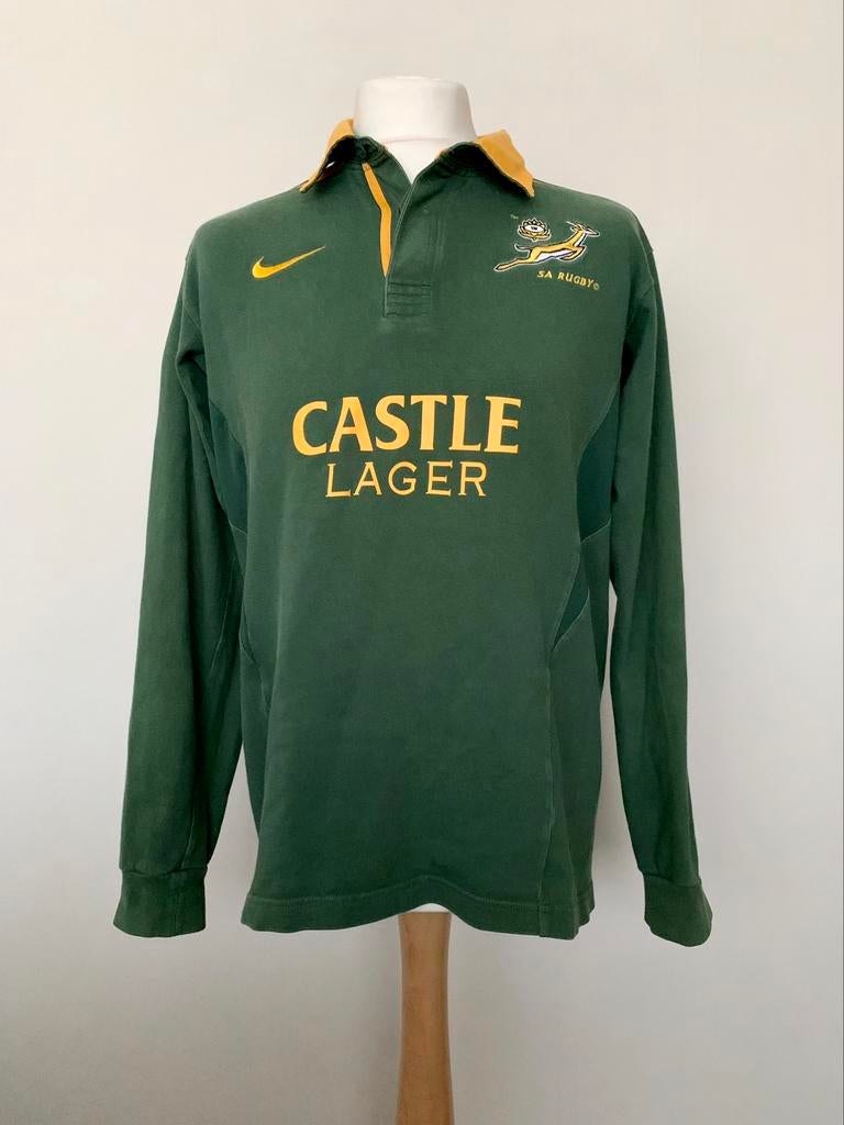 South Africa Springboks 2002 Nike Castle Lager rugby shirt, Sport en Fitness, Rugby, Ophalen of Verzenden, Gebruikt, Kleding