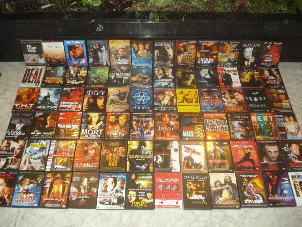 Lot de 72 Films DVD Action, Policier, Thriller Etc..., Enlèvement ou Envoi, Comme neuf, Détective et Thriller