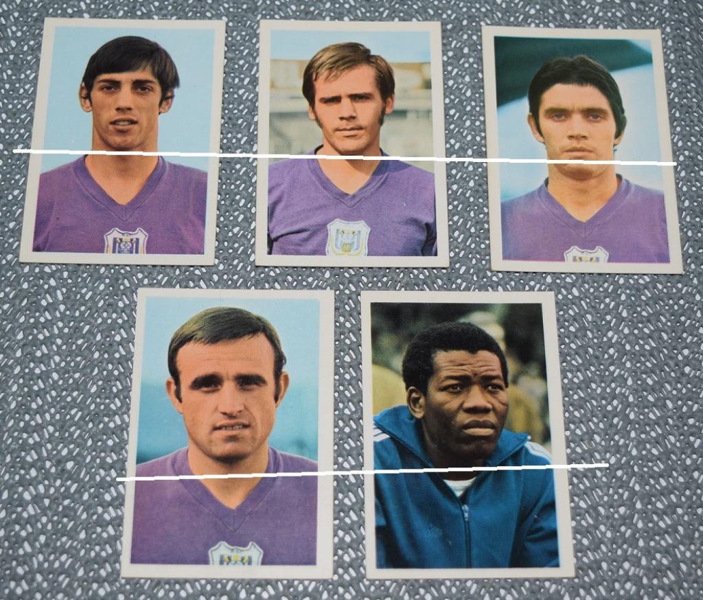 Vanderhout/RSC Anderlecht/70/71/5 pièces, Envoi, Comme neuf, Affiche, Image ou Autocollant