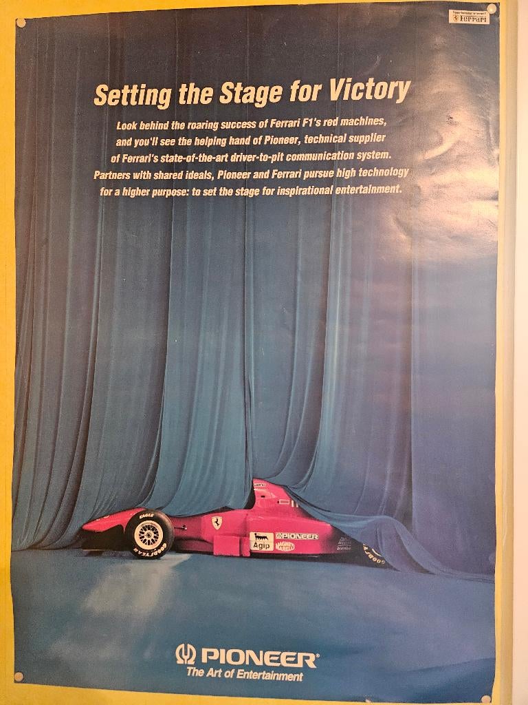 Poster ferrari f1 pioneer, Verzamelen, Posters, Ophalen of Verzenden, Sport, A1 t/m A3, Rechthoekig Staand