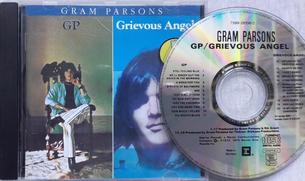 GRAM PARSONS - GP / Grievous angel (2LPs on 1 CD), Ophalen of Verzenden, Zo goed als nieuw, Singer-songwriter