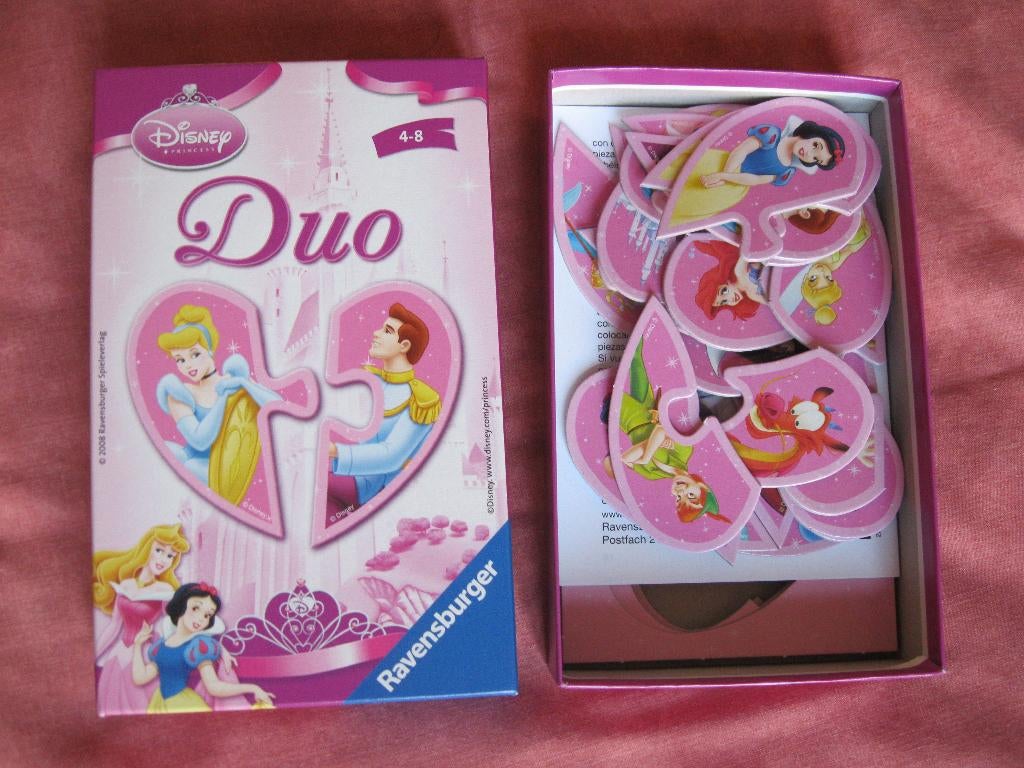 Jeu Duo Princesses, 1 ou 2 joueurs, Enlèvement ou Envoi, Comme neuf, Ravensburger