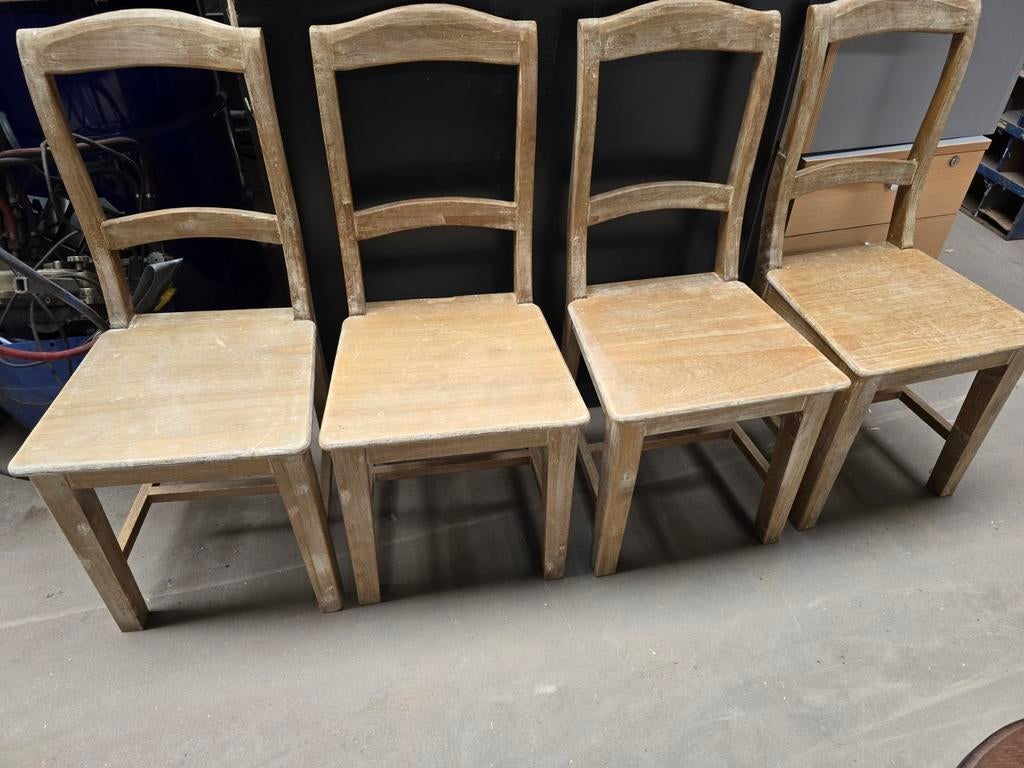 4x keukenstoel stoel hout eetkamerstoel, Huis en Inrichting, Stoelen, Ophalen of Verzenden, Zo goed als nieuw, Hout