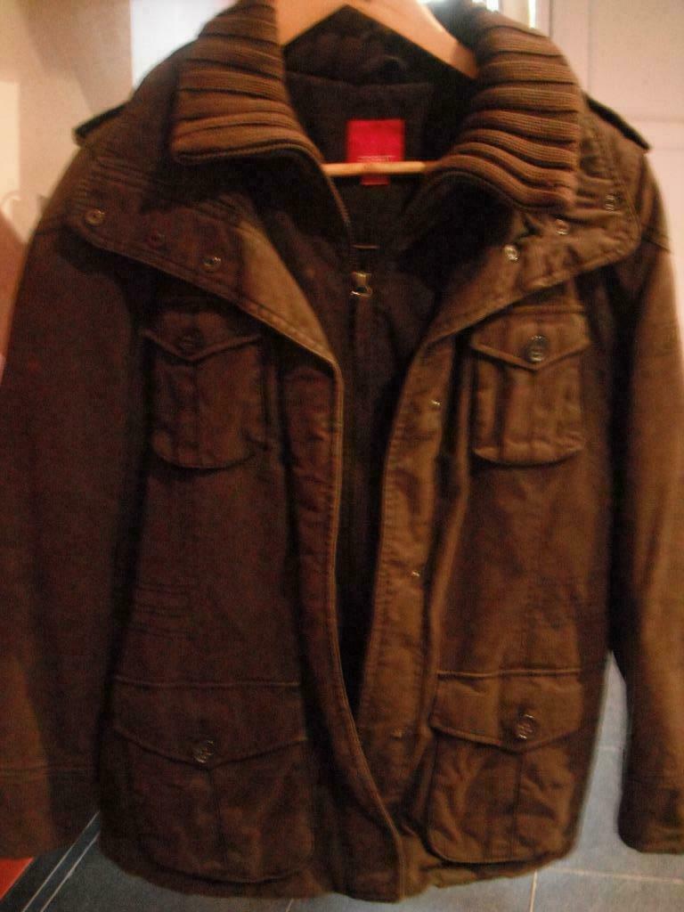 warme jas, merk: esprit, maat: M, Kleding | Dames, Maat 38/40 (M), Bruin, Ophalen of Verzenden, Gedragen