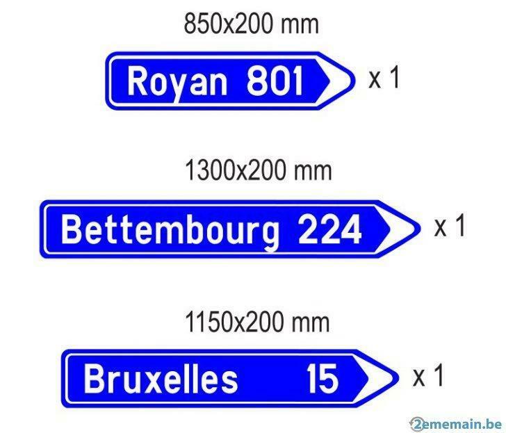 Panneaux directionnel, signalisation, déco original, rétro, Enlèvement, Utilisé