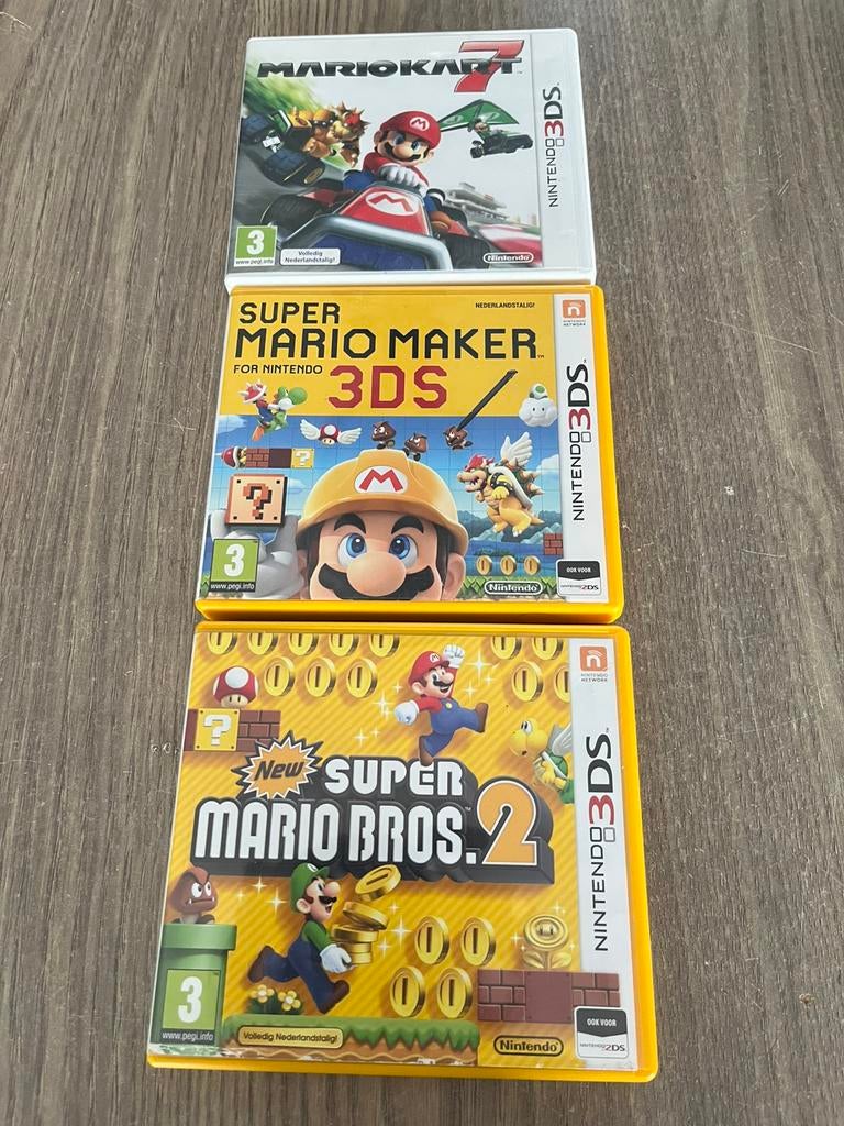 3 spelletjes Super Mario, Games en Spelcomputers, Games | Nintendo 2DS en 3DS, Ophalen, Platform, Vanaf 3 jaar