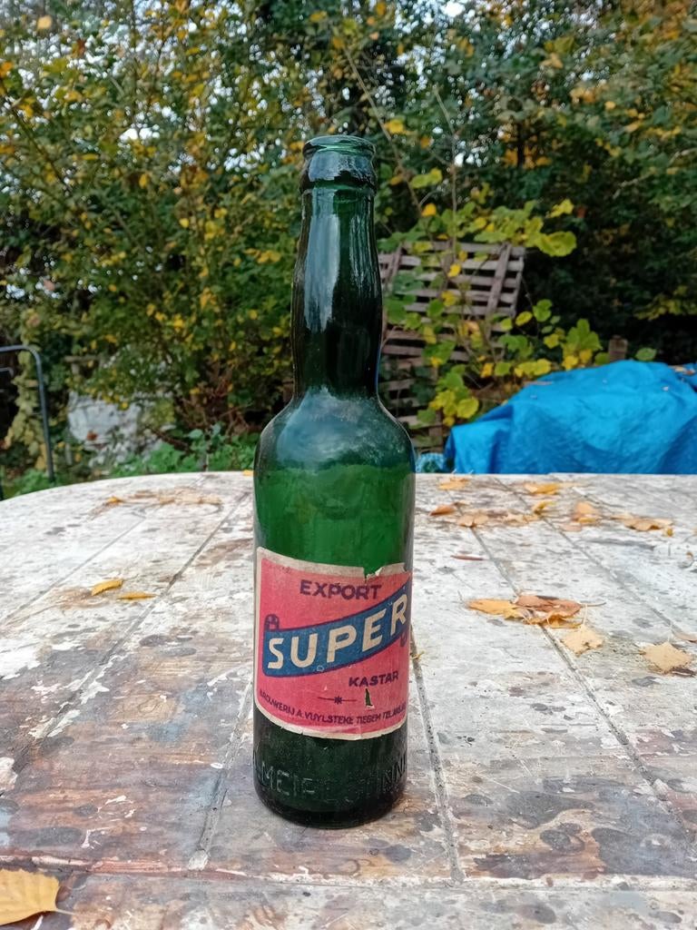 Oude vintage bierfles brouwerij Meiresonne Gent, Verzamelen, Ophalen of Verzenden, Gebruikt